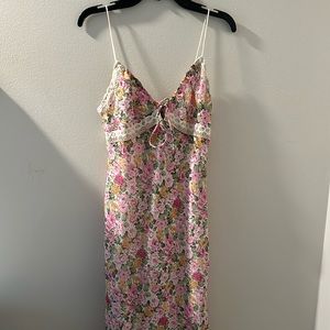 Womens Princess Polly Emily Maxi Dress Pink Floral